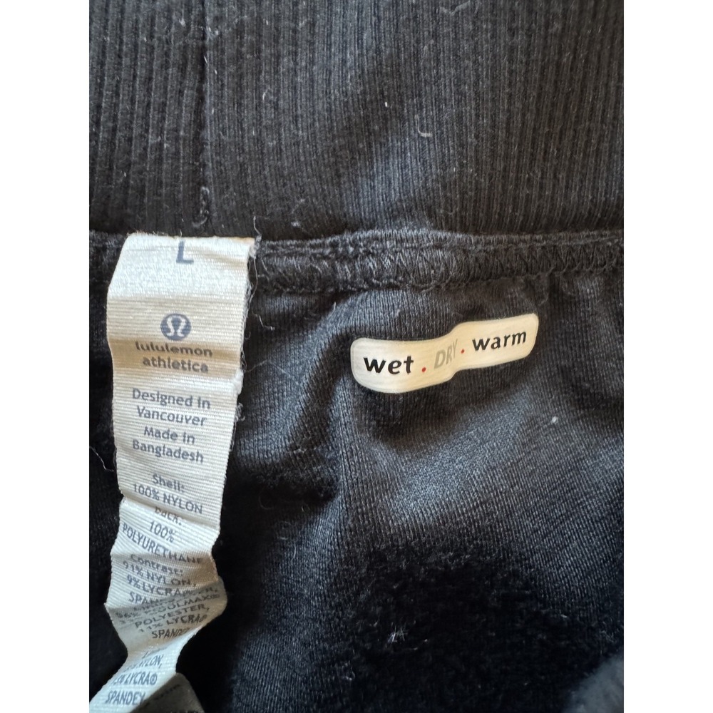 Lululemon Men's Wet Dry Warm Pants Black Size L‎ - Picture 4 of 6
